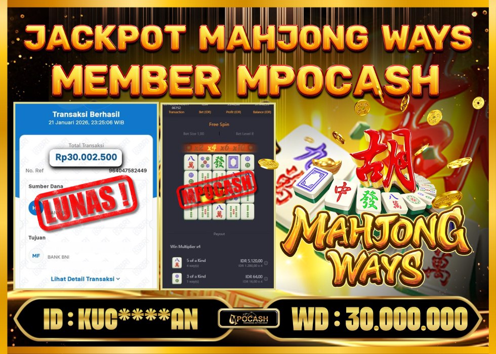 MPOCASH JACKPOT MAHJONG WAYS