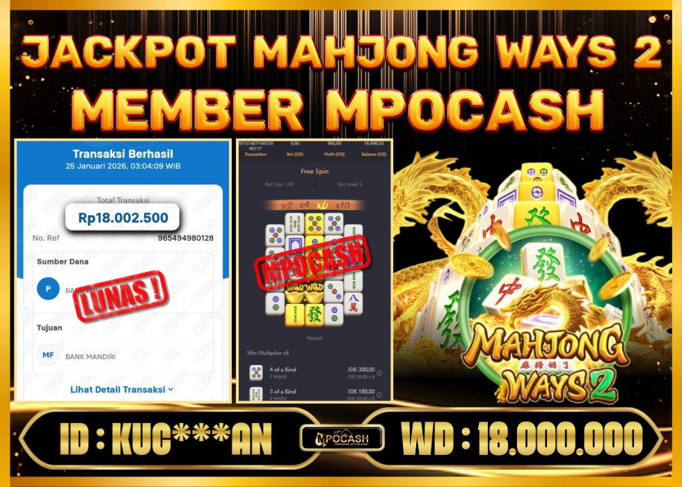 MPOCASH JACKPOT MAHJONG WAYS 2