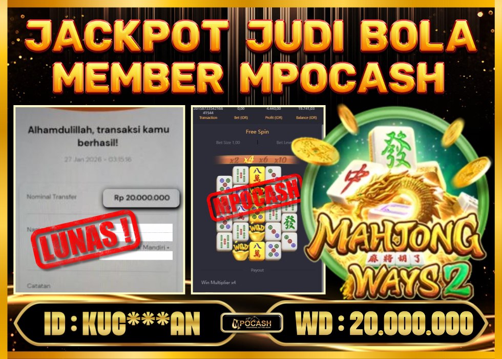 MPOCASH JACKPOT JUDI BOLA