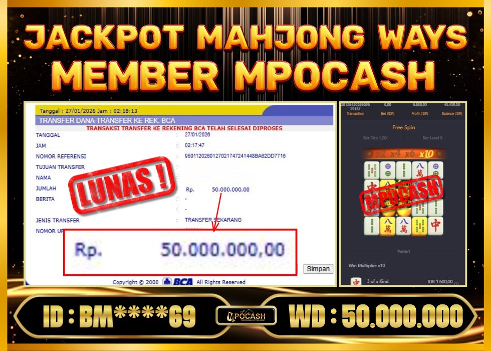MPOCASH JACKPOT MAHJONG WAYS