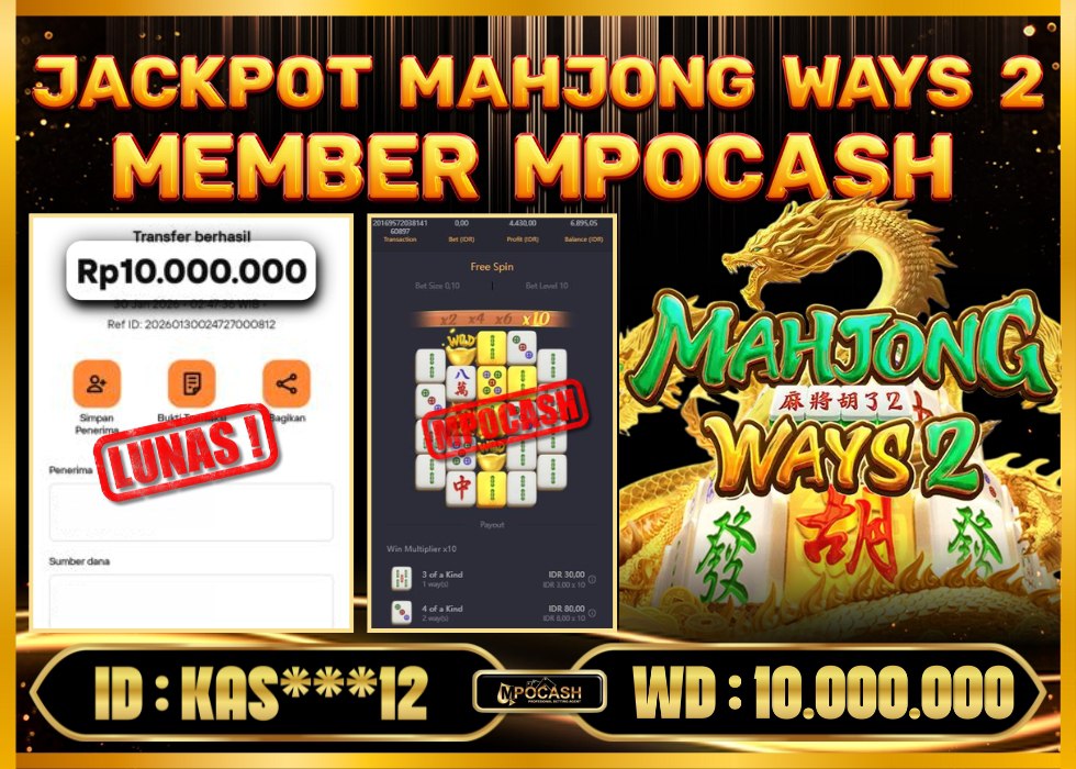MPOCASH JACKPOT MAHJONG WAYS 2