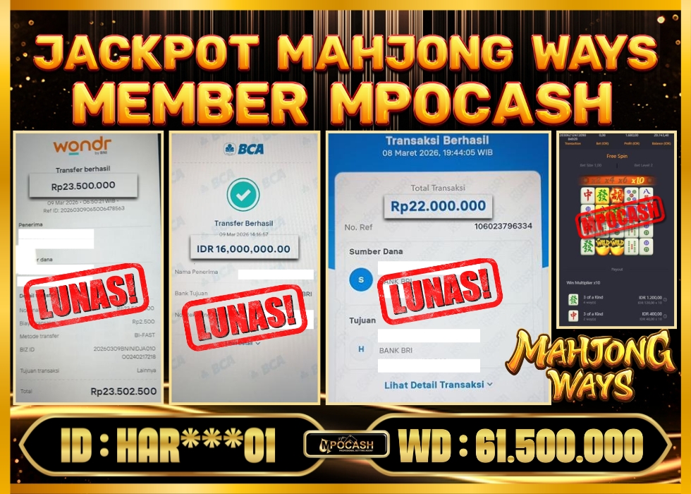 MPOCASH JACKPOT MAHJONG WAYS