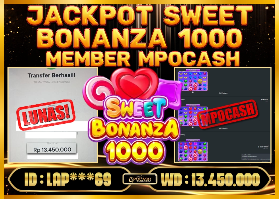 MPOCASH JACKPOT SWEET BONANZA 1000